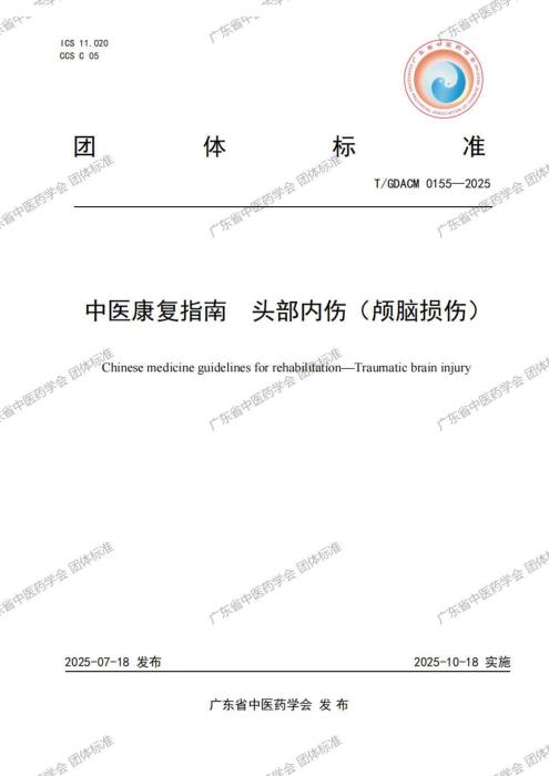 T/GDACM 0155-2025 中医康复指南 头部内伤（颅脑损伤）